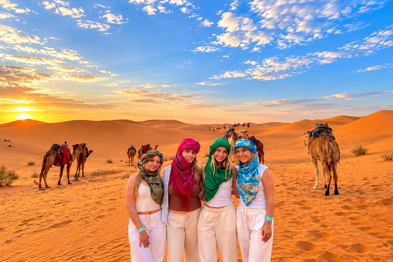 Marrakech: 3-Day Student Sahara Tour With Camp and Quad Adventure Pick: Luxury Camp & Sunset ATV Ride