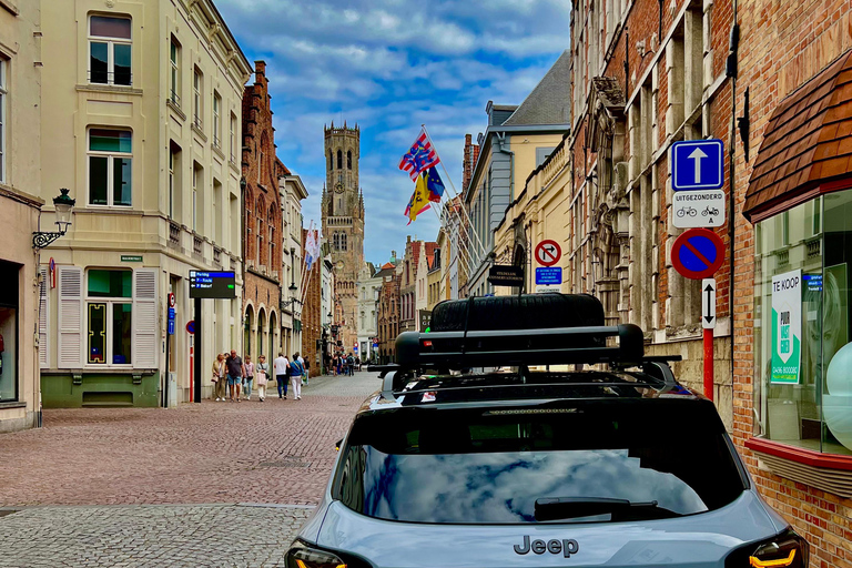 Bruges History Taxi - drive & walk tour (Choose pick up)
