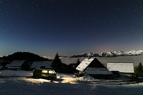 Randonnée et photoRandonnée et photo au coucher du soleil