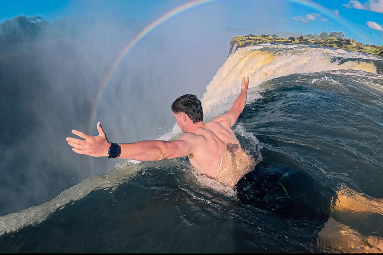 Visite combinée guidée des chutes • Devil&#039;s Pool • Village. AttentionVisite combinée guidée des chutes • Devil&#039;s Pool • Village. Soyez vigilant