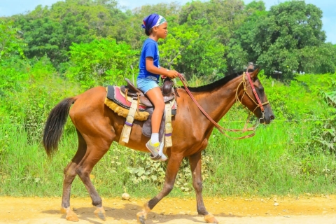 Randonnée en VTT Cenote, dégustation de chocolat et de café et promenade à cheval