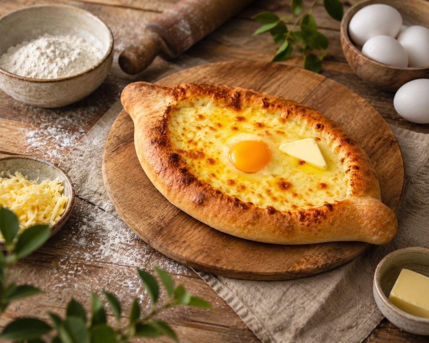 Batumi: Koch georgisches Khachapuri in Batumi
