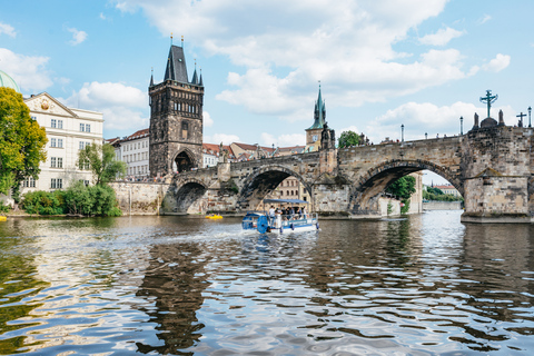 Prag: Simning öl cykel på en cykelbåt