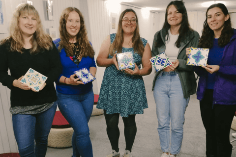 Porto: Tile-Painting Workshop with Glass of Port