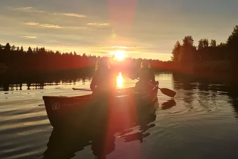 Levi: Midnight Sun Canoe Tour