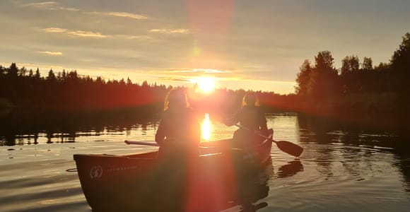 Levi: River Canoeing under the Midnight Sun