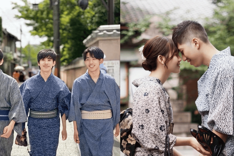 Kioto: 1 Día: Experiencia de Alquiler de Kimonos Tradicionales Japoneses