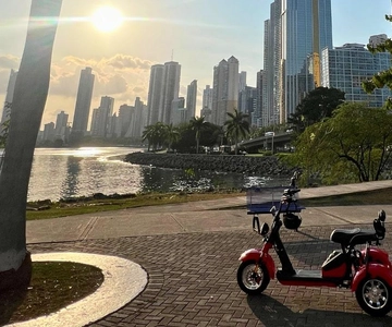 Ave. Balboa: Enjoy the city on a scooter.