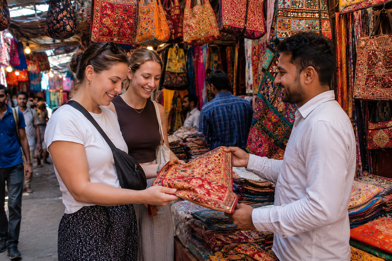 Delhi: Private Shopping Tour with Markets & Local Bazaars Exclusive Private Half-Day Shopping Tour with ( Car+Guide )