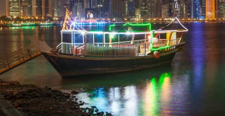 Doha: Harbor Dhow Cruise with Dinner,Refreshments & Transfer