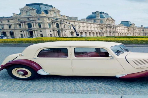 Paris: Guided City Highlights Tour in a Vintage French Car 30-Minute Tour Citroën 2CV