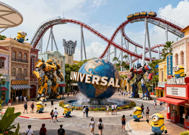 Singapore: Universal Studios Entry with Private Transfer