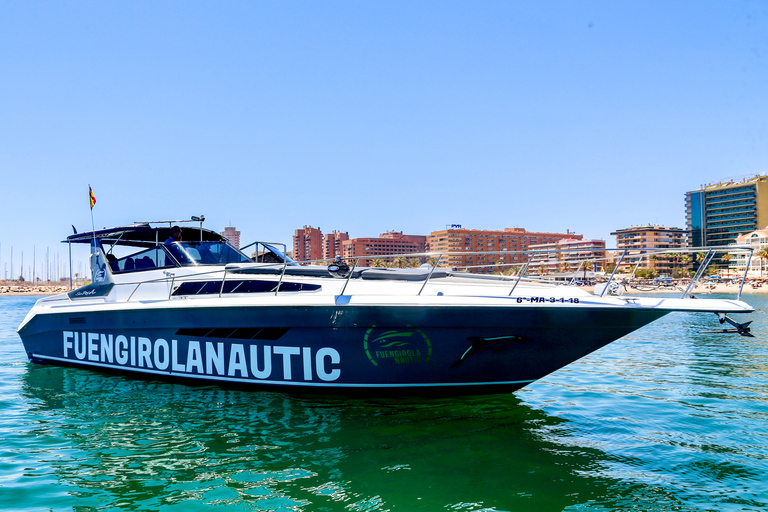 Fuengirola: Delfinskådning med båt med snacks och dryckFuengirola: Delfinsafari på yacht med snacks och drycker