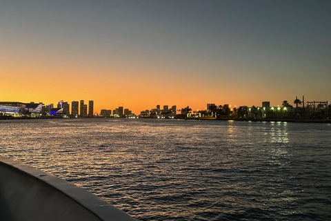 Crociera serale al tramonto a Miami Case dei milionari + Luci dello skylineCrociera al tramonto a Miami: case da milionari + luci dello skyline