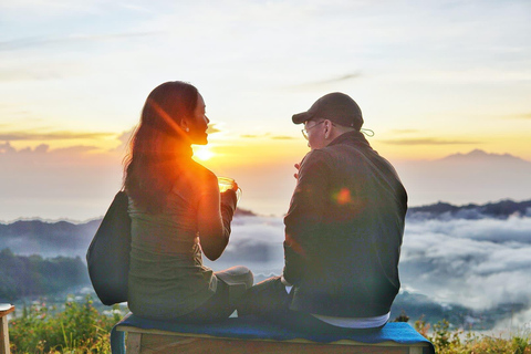 Ubud: Mount Batur Sunrise Tour – Jeep or Trekking Option Ticket Natural Hot Spring (Meeting point) + Without Hotel Tf