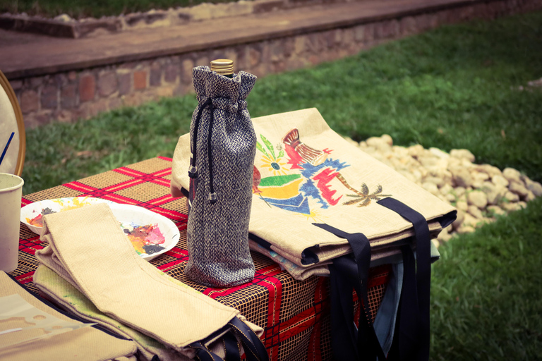 Kigali: Paint Your Own Tote Bag Workshop with Local Artist Medium Canvas Pouch (22 × 16 cm)