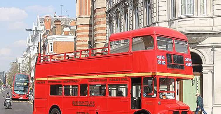 london vintage bus tour with cream tea at harrods