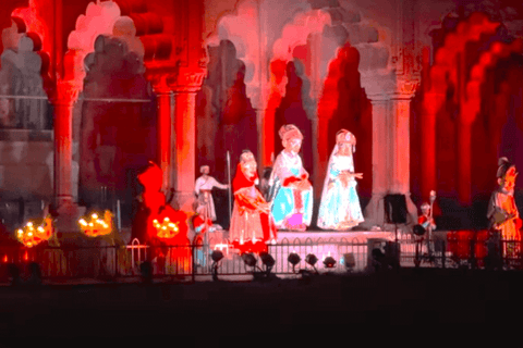 Delhi: Red Fort Light Show & Akshardham Temple by Car