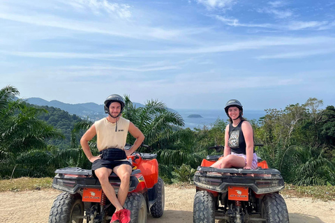 Desde Phuket: Rutas panorámicas en quad con vistas a Karon y Patong1,5 horas en coche