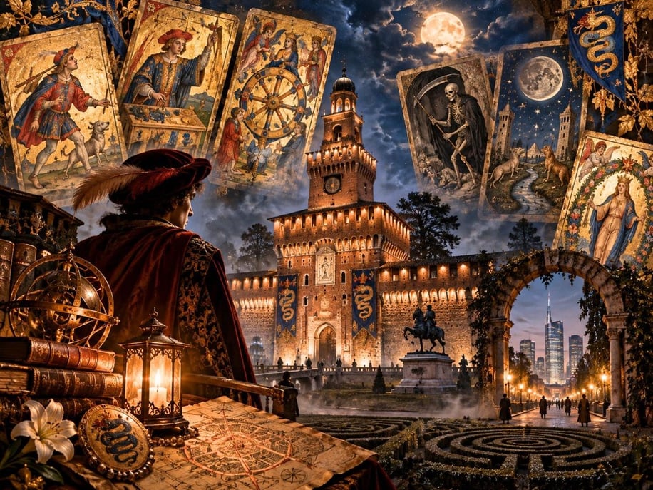 Die Visconti und das Rätsel der Tarotkarten in Mailand: die Labyrinthe der Arkana Die Visconti und ...