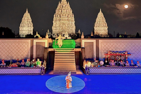 Yogyakarta : Ramayana Ballet Prambanan Show TicketCategorie Special Class - Normale zitplaatsen met bovenaanzicht +drankje