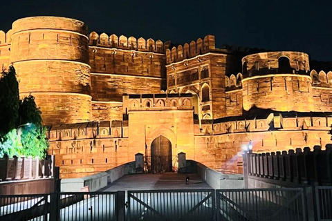Agra by Night: Private Street Food Tour With Local Markets ( Car with Driver + Tour Guide + Street Food Tasting )