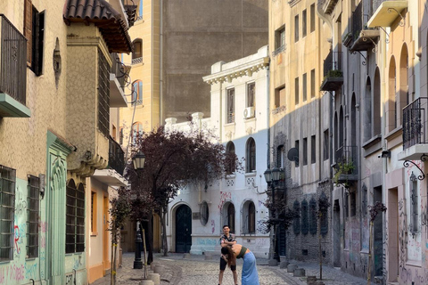 Visite à pied comme un habitant de la ville de SantiagoVisite à pied de la ville de Santiago