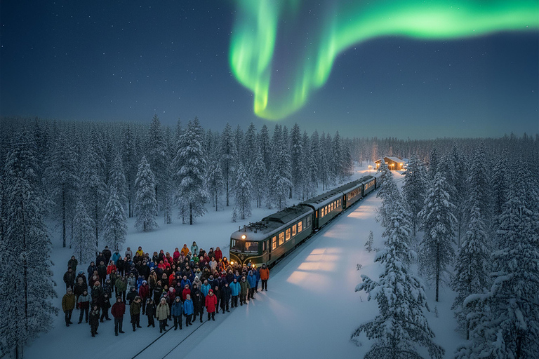 Rovaniemi Insider: Night train in Winter Forest