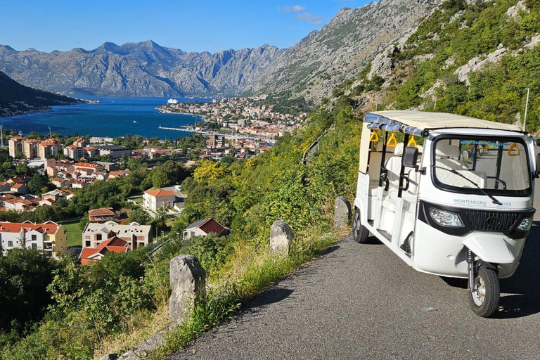 Kotor: eTukTuk Tour with Prčanj, Tivat, and Trojica Hill