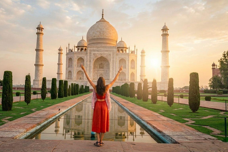 From Delhi: Private Taj Mahal Sunrise Tour by Car From Delhi: Private AC Vehicle & Expert Guide