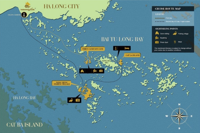 Zatoka Halong 3D2N podczas rejsuZatoka Ha Long 3 dni 2 noce (rejs i hotel)