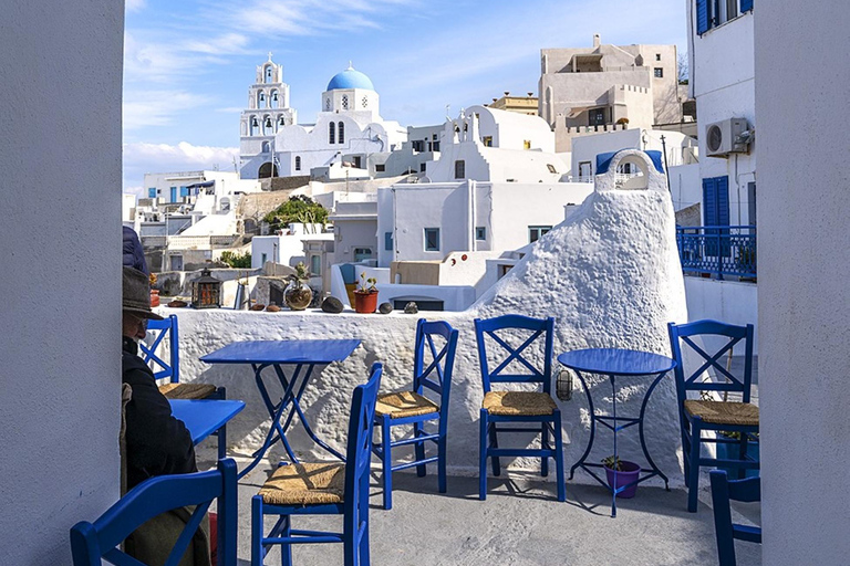 Santorin: Pyrgos und Megalochori Dörfer mit Weinverkostung