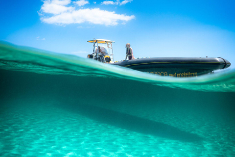 Santa-Giulia: Half-day trip, Lavezzi Islands and Bonifacio cliffs Santa-Giulia: Half-day trip to the sea, Lavezzi Islands and Bonifacio cliffs