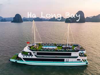 Crociera di lusso di un giorno intero nella Baia di Ha Long|Buffet e tutto incluso