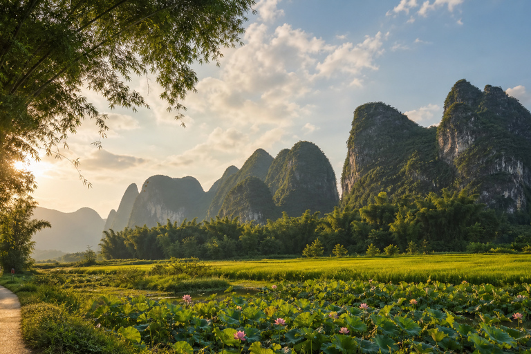 Yangshuo: Ruyi Peak, Silver Cave & Ten-Mile Gallery Tour E-Tickets with Driver Transfers