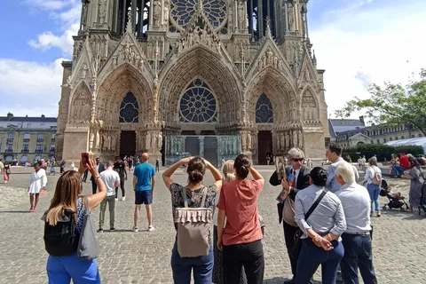 From Paris: Reims Cathedral, Champagne Cellar, and Tasting