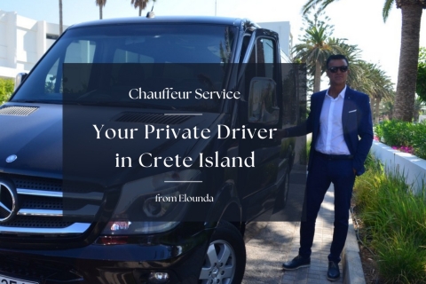 Von Elounda aus: Dein privater Chauffeur auf KretaModernes Fahrzeug mit 6 Sitzen