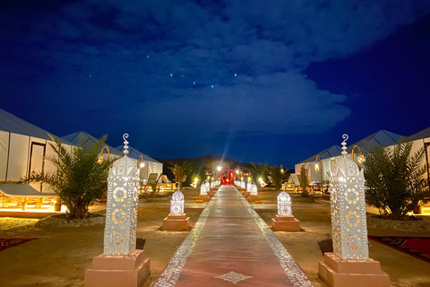 From Marrakech: 4-Day Camel Ride & Sahara Camp Experience From Marrakech : 4 days desert group tour (luxury camp)