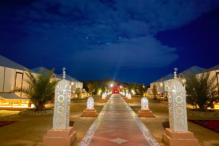 From Marrakech: 4-Day Camel Ride & Sahara Camp Experience From Marrakech : 4 days desert group tour (luxury camp)