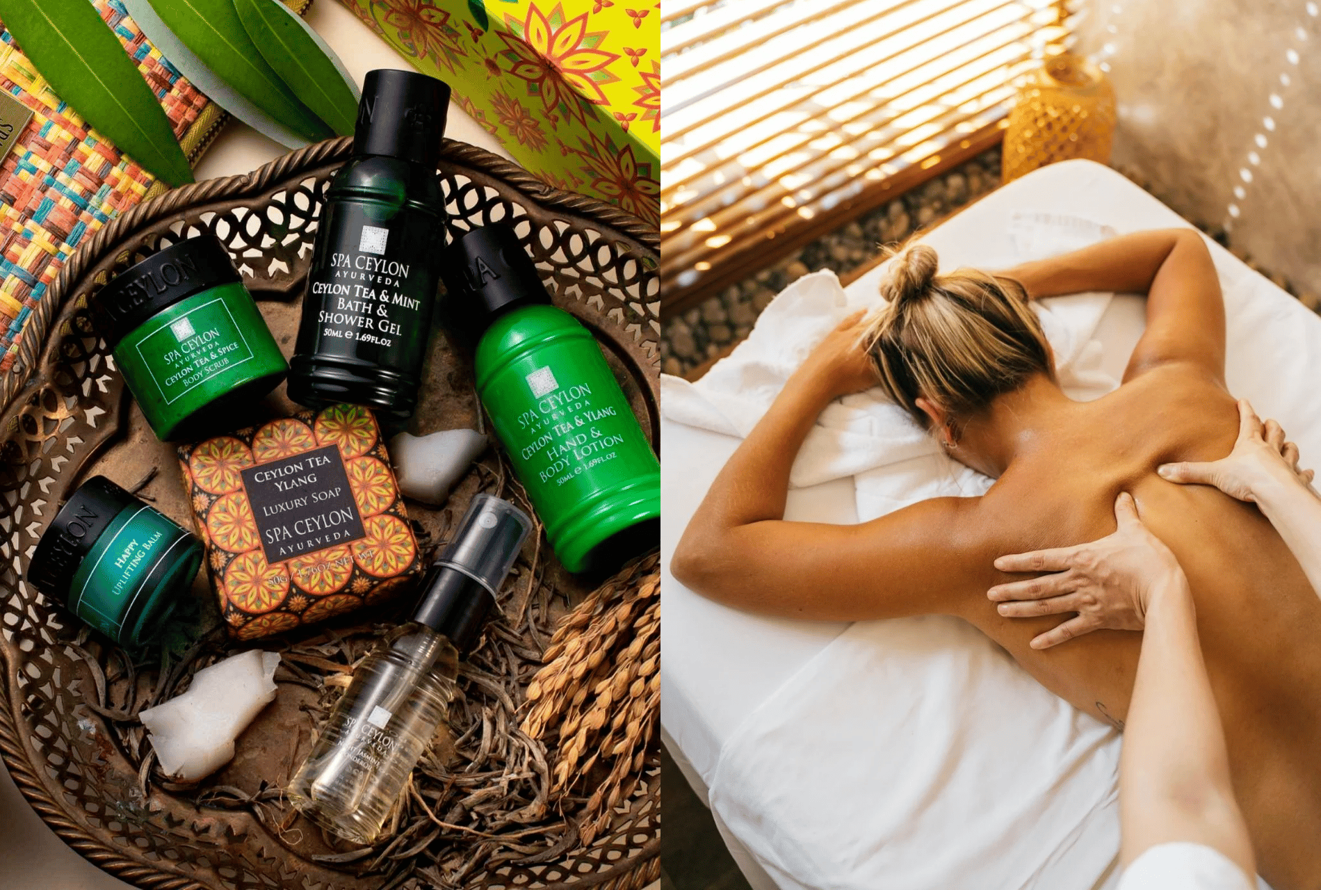 Spa Ceylon Luxus-Massage-Erlebnis + Gratis-Geschenkpaket!