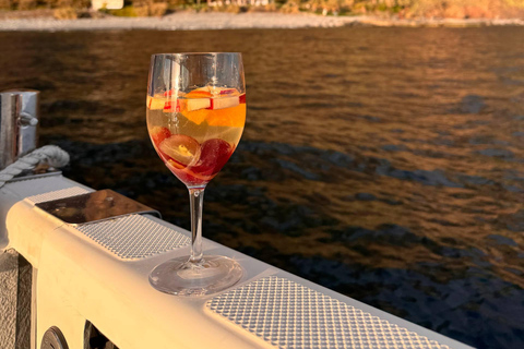 Calheta: Private Catamaran Tour - With Open Bar & Snacks Sunset Tour with Snorkeling & Paddleboarding/ Max 18 people