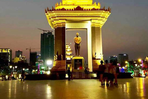 Phnom Penh: Mekong Sunset Cruise & City by Night Tour