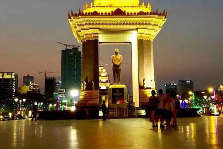 Phnom Penh: Mekong Sunset Cruise & City by Night Tour
