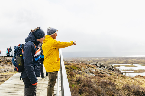 Från Reykjavik: Gyllene cirkeln &amp; Blå lagunen med dryck