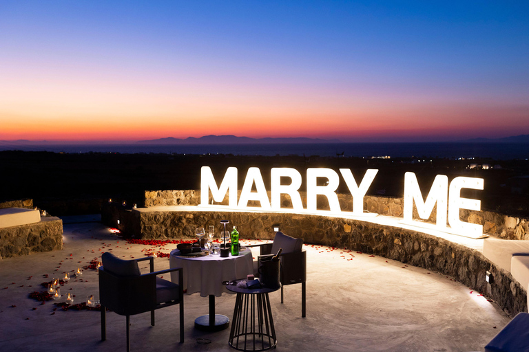 Santorini: Wedding Proposal with Sunset Views