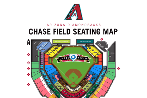 Phoenix: Arizona Diamondbacks Baseball Game at Chase Field Baseline View