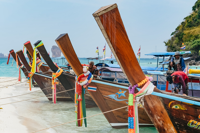 Krabi: 4 Islands Tour by Longtail Boat Meeting Point at Railay Beach