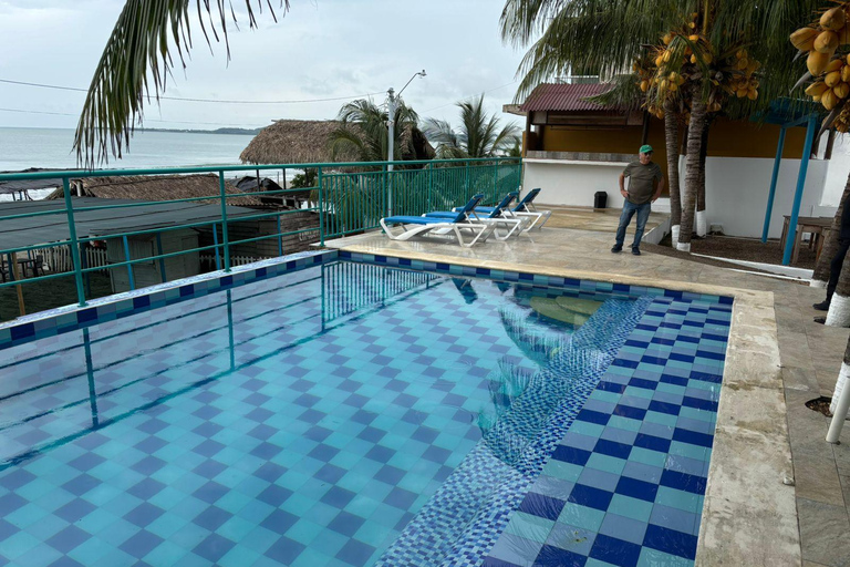 Totumo Volcano + Beach: Tourist route, entrance, lunch, and beach club Totumo Volcano + Beach: Tourist route, lunch, and beach club