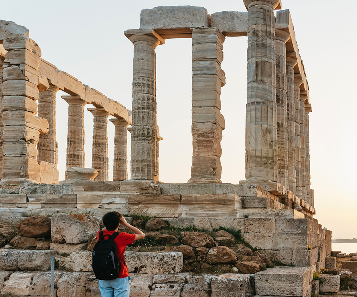 Atenas: Cabo Sunião e Templo de Poseidon ao Pôr do Sol