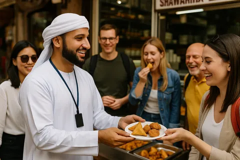 Dubai: Wandeltour door de oude stad met Abra Cruise & Street Food